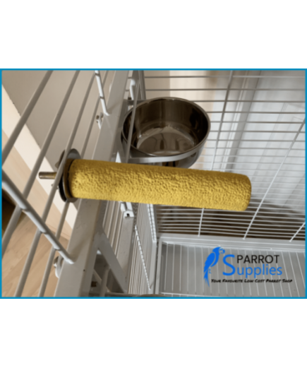 Parrot-Supplies 12.5cm Stone Nail Perch, Parrot Perch - Small