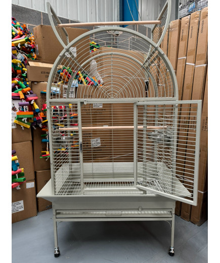 Parrot-Supplies New Jersey Premium Top Opening Parrot Cage - Stone