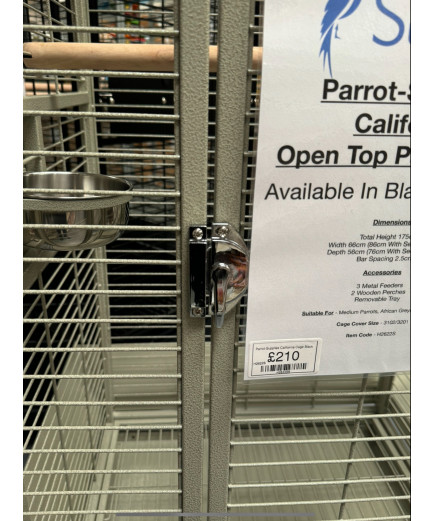 Parrot-Supplies California Top Opening Parrot Cage - Stone