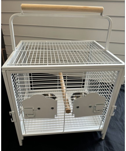 Parrot-Supplies Parrot Travel Cage - White