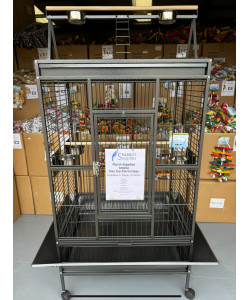 Parrot-Supplies Atlanta Play Top Parrot Cage Antique 