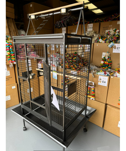 Parrot-Supplies Atlanta Play Top Parrot Cage Antique 