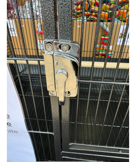 Parrot-Supplies Columbus Open Top House Style Parrot Cage Antique