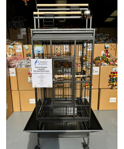 Parrot-Supplies Lakeland Play Top Parrot Cage Black