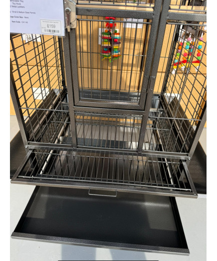 Parrot-Supplies Lakeland Play Top Parrot Cage Black