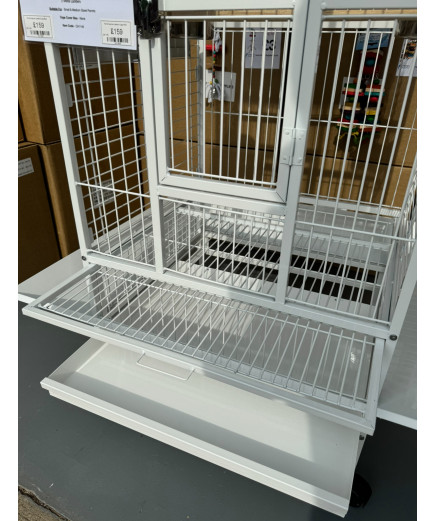 Parrot-Supplies Lakeland Play Top Parrot Cage White