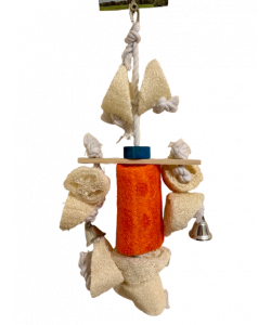 Parrot-Supplies Fisherman Catch Of The Day Loofah Parrot Toy