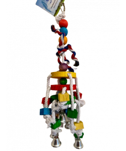 Parrot-Supplies Jefferson Chunky Wood Discs Parrot Toy