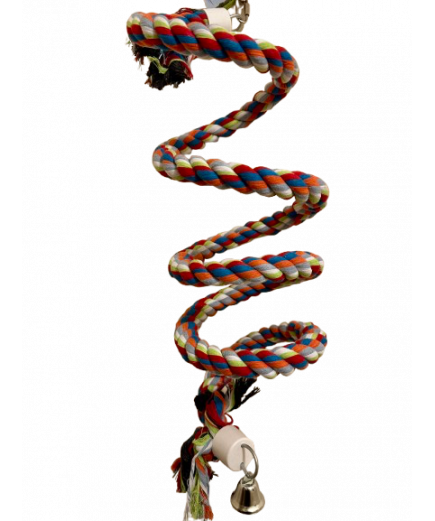 Parrot-Supplies Parrot Boing Cotton Spiral Bouncing Perch XXLarge