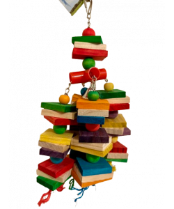 Parrot-Supplies Four Way Play Zeplin Wood Slats Parrot Toy