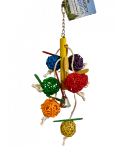 Parrot-Supplies Madison Willow Munch Ball Lolly Stick Parrot Toy