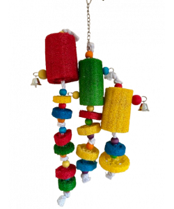 Parrot-Supplies Mega Loofah Adventure Climbing Parrot Toy 