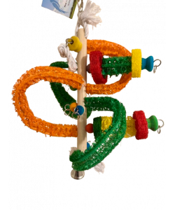 Parrot-Supplies Cape Canaveral Space Centre Loofah Parrot Toy