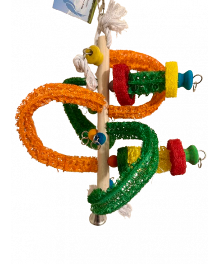 Parrot-Supplies Cape Canaveral Space Centre Loofah Parrot Toy