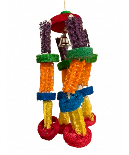 Parrot-Supplies Tropical Escapes Loofah Parrot Toy