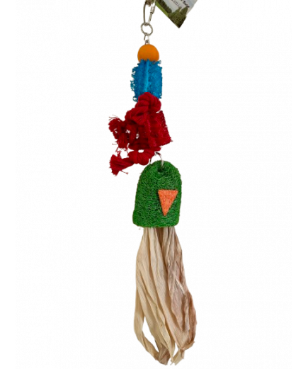 Parrot-Supplies Under The Sea Loofah Squid Parrot Toy